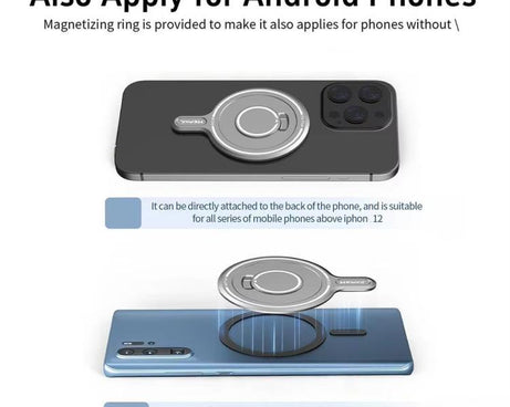 For Insta360 FLow HEPAIL MS08 Gimbal Magnet Phone Holder