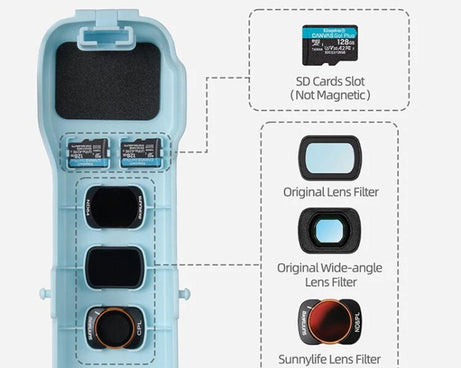 For DJI Osmo Pocket 3 Sunnylife OP3-K990 Protective Cover Body Filter Storage Top Cover Protective Case