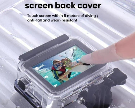 For DJI Osmo Action 3/4/5 Waterproof Case 5m Underwater Touchscreen Dive Housin