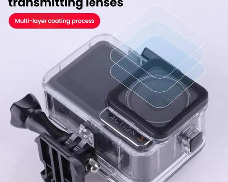 For DJI Osmo Action 3/4/5 Waterproof Case 5m Underwater Touchscreen Dive Housin