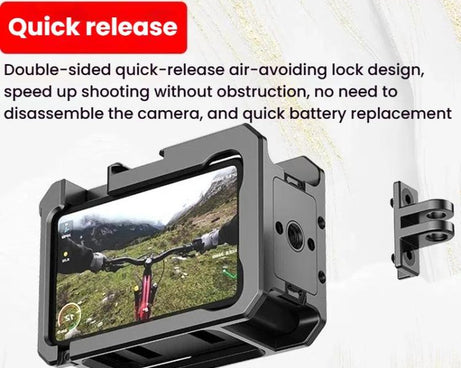 For DJL Action 4 / 3 HEPAIL C-AC4 Metal Rabbit Cage Anti-fall Heat Dissipation Protection Frame