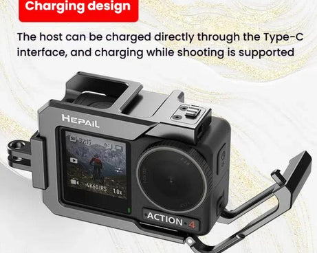 For DJL Action 4 / 3 HEPAIL C-AC4 Metal Rabbit Cage Anti-fall Heat Dissipation Protection Frame