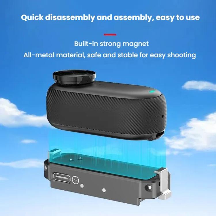 For Insta360 GO 3 / 3S HEPAIL AC69 Aluminium Alloy Quick-Release Charging Base, AC69