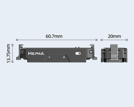 For Insta360 GO 3 / 3S HEPAIL AC69 Aluminium Alloy Quick-Release Charging Base, AC69