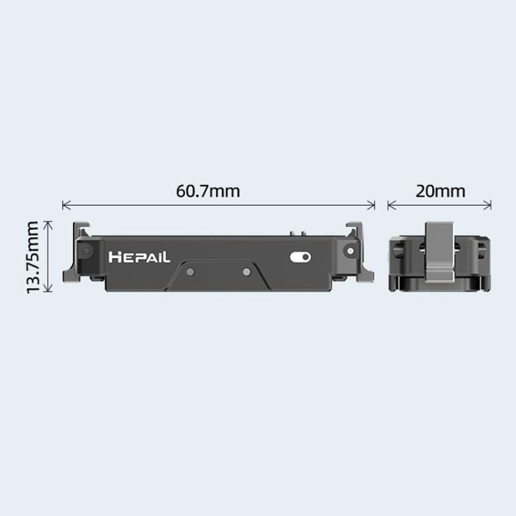 For Insta360 GO 3 / 3S HEPAIL AC69 Aluminium Alloy Quick-Release Charging Base, AC69