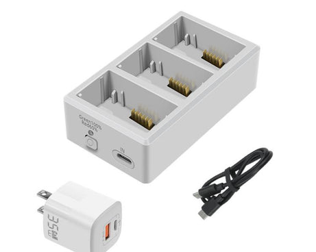YX 3-Way Battery Charger For DJI Mini 4 Pro/Mini 3/Mini 3 Pro Charging Hub, Without Pulg, 35W US Plug, 35W EU Plug