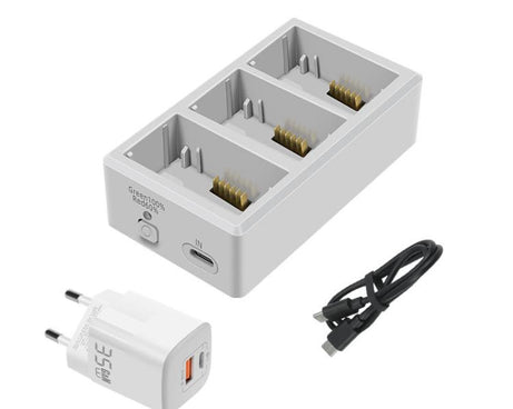 YX 3-Way Battery Charger For DJI Mini 4 Pro/Mini 3/Mini 3 Pro Charging Hub, Without Pulg, 35W US Plug, 35W EU Plug