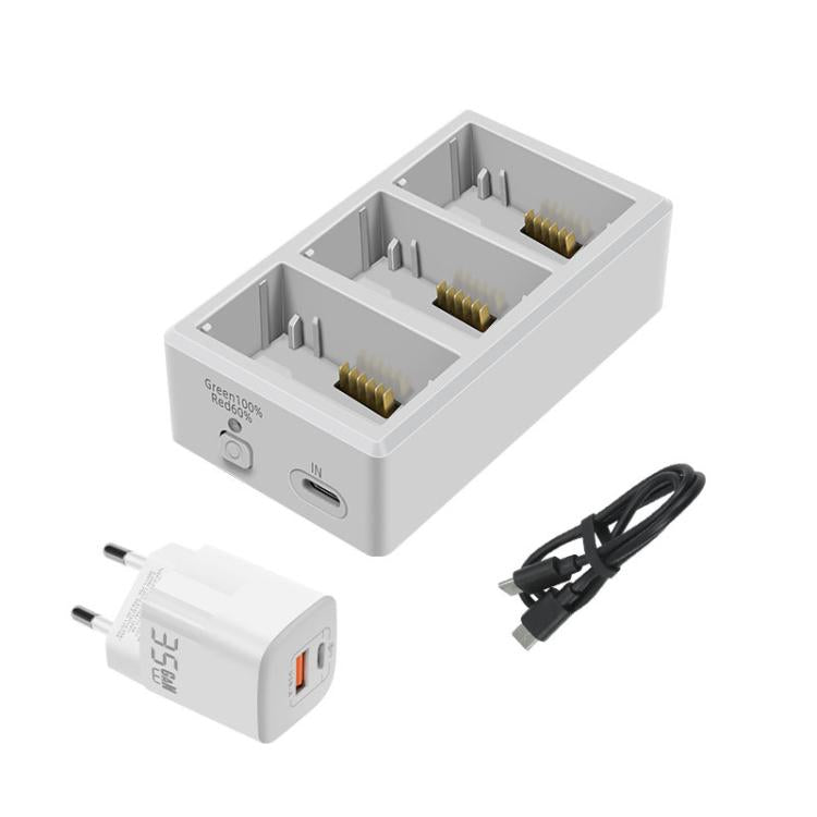YX 3-Way Battery Charger For DJI Mini 4 Pro/Mini 3/Mini 3 Pro Charging Hub, Without Pulg, 35W US Plug, 35W EU Plug