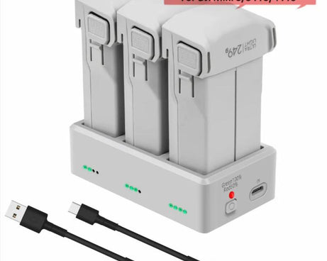 YX 3-Way Battery Charger For DJI Mini 4 Pro/Mini 3/Mini 3 Pro Charging Hub, Without Pulg, 35W US Plug, 35W EU Plug