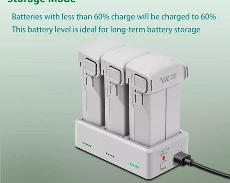 YX 3-Way Battery Charger For DJI Mini 4 Pro/Mini 3/Mini 3 Pro Charging Hub, Without Pulg, 35W US Plug, 35W EU Plug