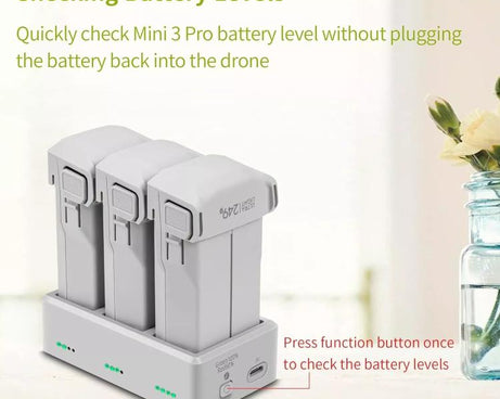 YX 3-Way Battery Charger For DJI Mini 4 Pro/Mini 3/Mini 3 Pro Charging Hub, Without Pulg, 35W US Plug, 35W EU Plug