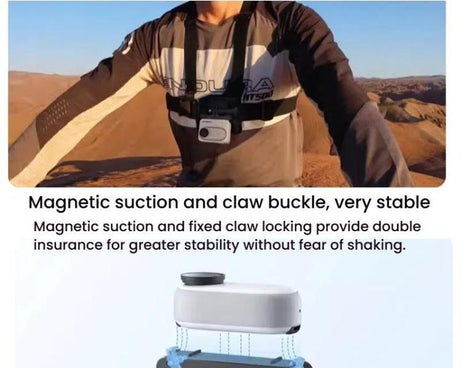 For Insta360 GO 3 / 3S HEPAIL AC-08 Aluminium Alloy Magnetic Quick Release Base