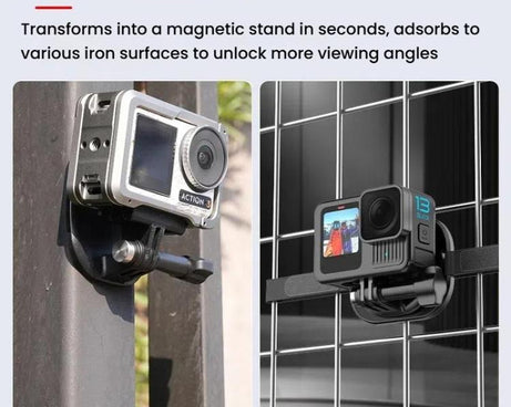 HEPAIL AC76 Action Camera Mobile Phone Magnetic Neck Strap Mount, AC76