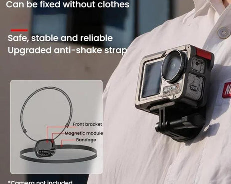 HEPAIL AC76 Action Camera Mobile Phone Magnetic Neck Strap Mount, AC76