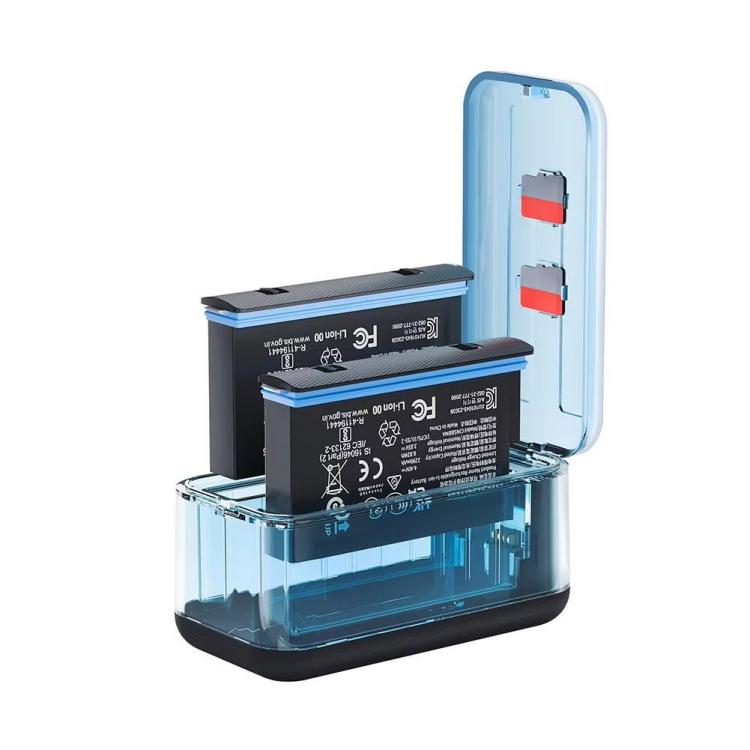 For Insta360 X5 Fast Charger With Digital Display & Dual Charging Case Battery Storage Box