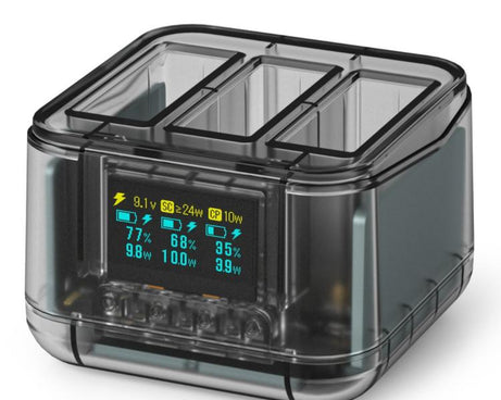 For Insta360 Ace Pro/Ace Pro 2 Battery Charger 3-Channel Fast Charging Station With OLED Screen, For Insta360 Ace Pro/Ace Pro 2