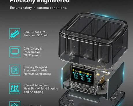 For GoPro HERO13 Black Triple Battery Charger Smart Charging Dock With OLED Display, For GoPro HERO13 Black