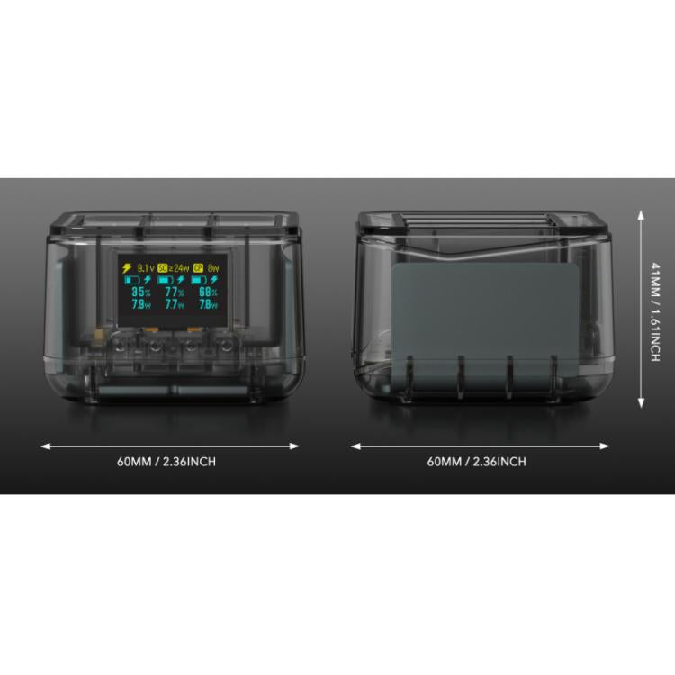 For GoPro HERO13 Black Triple Battery Charger Smart Charging Dock With OLED Display, For GoPro HERO13 Black