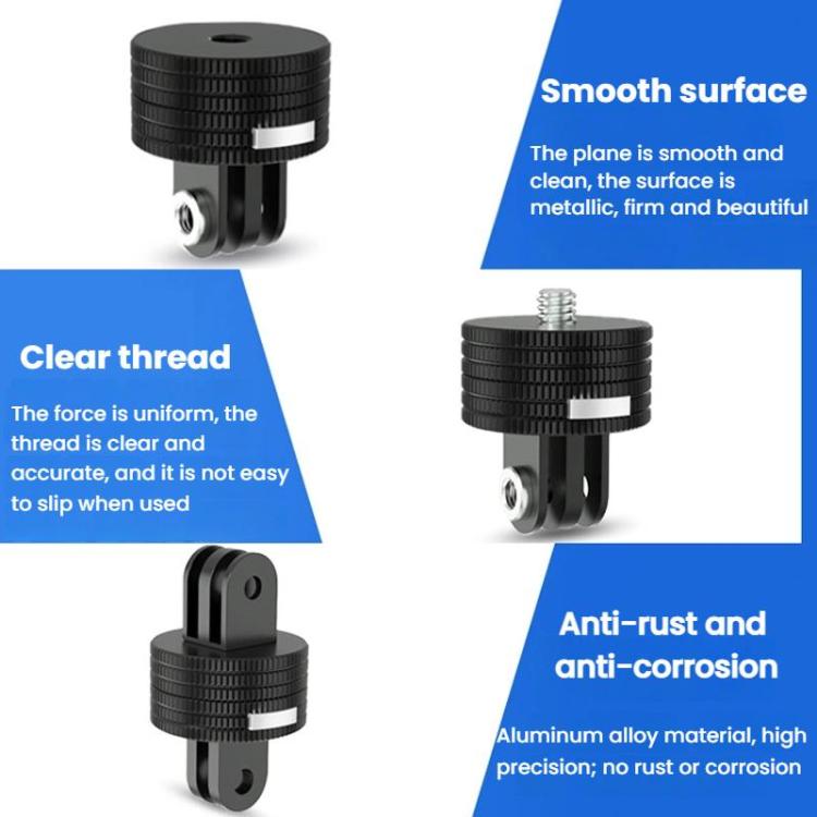 Action Camera Quick Release Adapter Tripod Accessories, TFSM100 1/4 Male To Female, TFSM101 1/4 Female To Female, TFSM102 1/4 Male To 2-page Card Slot, TFSM103 1/4 Female To 2-page Card Slot, TFSM104 1/4 Male To 3-page Card Slot                        ...