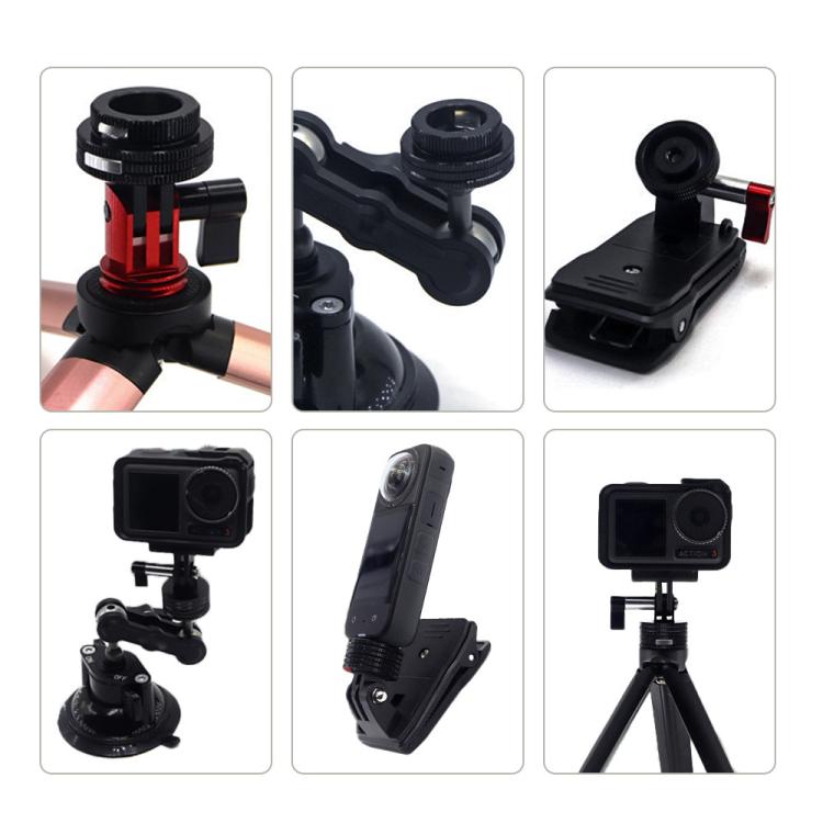 Action Camera Quick Release Adapter Tripod Accessories, TFSM100 1/4 Male To Female, TFSM101 1/4 Female To Female, TFSM102 1/4 Male To 2-page Card Slot, TFSM103 1/4 Female To 2-page Card Slot, TFSM104 1/4 Male To 3-page Card Slot                        ...