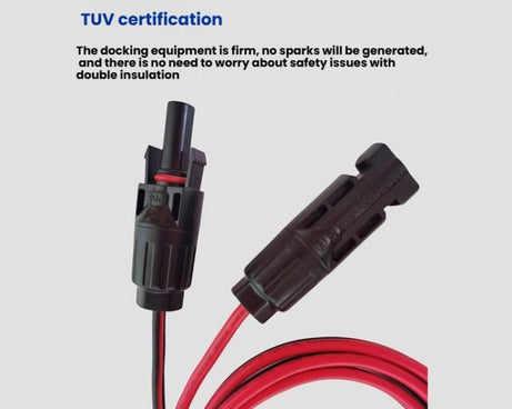 12AWG XT60 Female to MC4 Solar Connector Cable Solar Panel Charging Cord, 0.6m, 1m, 1.5m, 3m