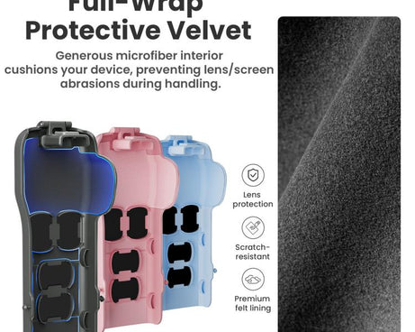 For DJI Osmo Pocket 3 Camera aMagisn Protective Cover Storage Case with 4 Magnetic Filter Slots