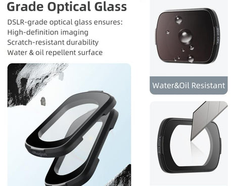 For DJI Osmo Pocket 3 aMagisn Adjustable Magnetic Filter Camera Lens Filters, CPL, ND 1 To 5 Gear, ND 6 To 10 Gear, Mist 1/4, ND4/16/64/256, ND1000