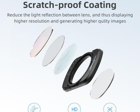 For DJI Osmo Pocket 3 aMagisn Adjustable Magnetic Filter Camera Lens Filters, CPL, ND 1 To 5 Gear, ND 6 To 10 Gear, Mist 1/4, ND4/16/64/256, ND1000