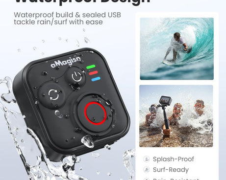 aMagisn Wireless Bluetooth Remote Control for Insta360, GoPro Hero Cameras & Smartphones - 50m Long Range