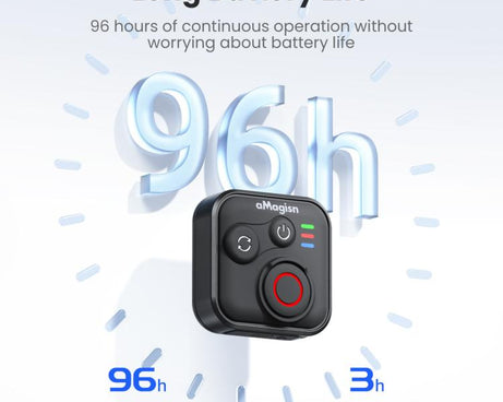 aMagisn Wireless Bluetooth Remote Control for Insta360, GoPro Hero Cameras & Smartphones - 50m Long Range