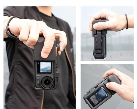 Street Vlogging Handle For DJI Osmo Action 5 Pro / Action 4 / Action 3 Magnetic Grip