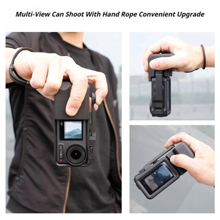 Street Vlogging Handle For DJI Osmo Action 5 Pro / Action 4 / Action 3 Magnetic Grip