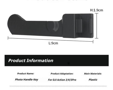 Street Vlogging Handle For DJI Osmo Action 5 Pro / Action 4 / Action 3 Magnetic Grip