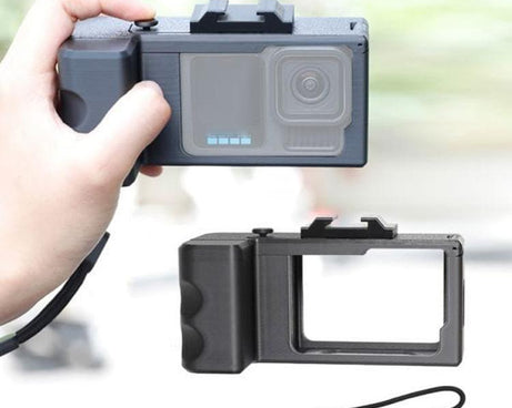 Street Vlogging Handle For GoPro HERO13 Black / 12 Black / 11 Black / 10 Black / 9 Black, For GoPro HERO