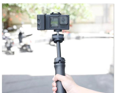 Street Vlogging Handle For GoPro HERO13 Black / 12 Black / 11 Black / 10 Black / 9 Black, For GoPro HERO