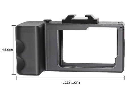 Street Vlogging Handle For GoPro HERO13 Black / 12 Black / 11 Black / 10 Black / 9 Black, For GoPro HERO