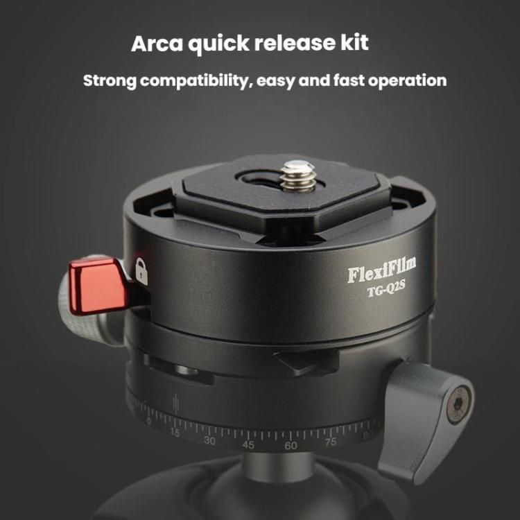 FlexiFilm TG-Q2S Aluminum Alloy Arca Quick Release Plate Gimbal Slide Rail Quick Release Parts
