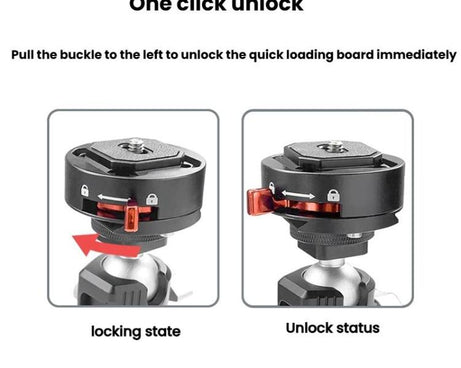 FlexiFilm TG-Q2S Aluminum Alloy Arca Quick Release Plate Gimbal Slide Rail Quick Release Parts