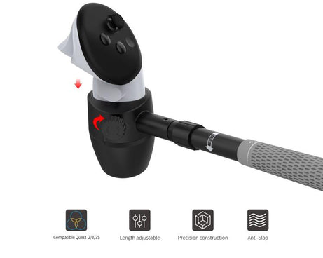 For Meta Quest 3S / 3 / 2 DOBE TY-3881 Handle Golf Club Universal Sports Club Grip, TY-3881