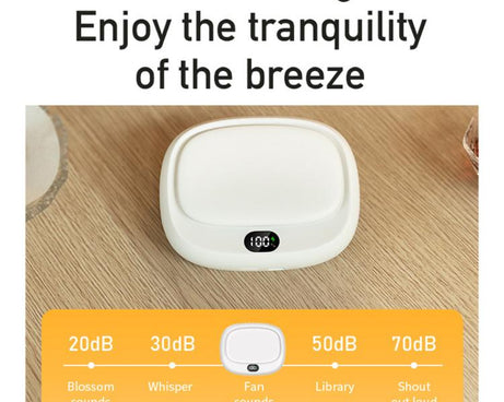 USB Outdoor High-power Bladeless Waist-hanging Portable Fan