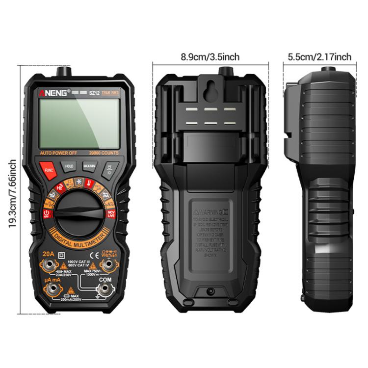 ANENG Intelligent Double Tube Anti-Burn Capacitor Multimeter, SZ12