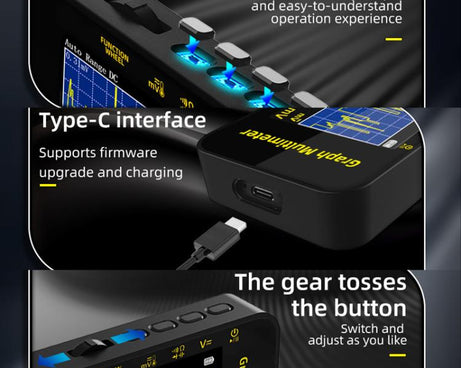 High-Precision Digital Graphic Recording Multimeter Color Screen 20000-Character Multimeter, S500
