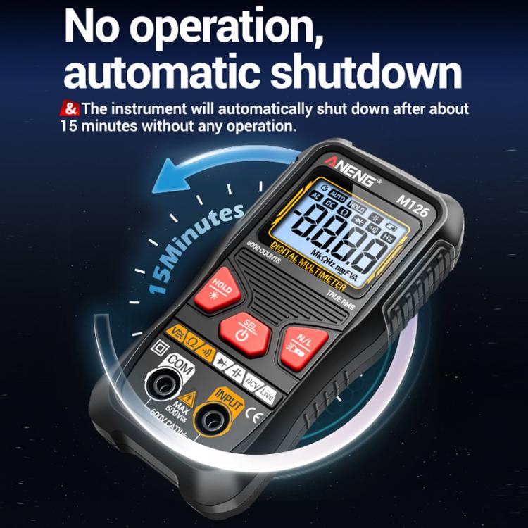 ANENG Anti-burn Electrical Digital Display Fully Automatic Digital Multimeter, M126