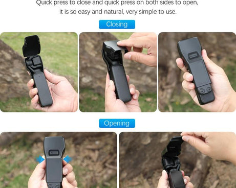 For DJI Osmo Pocket 3 Amazear Protective Case All-in-One Anti-Scratch Cover with Built-in Filter Slot