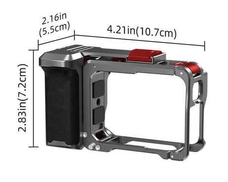 For Insta360 Ace Pro 2 / Ace Pro Flymile Xplorer Grip Kit Street Photography Handle Metal Cage Case, Xplorer Grip