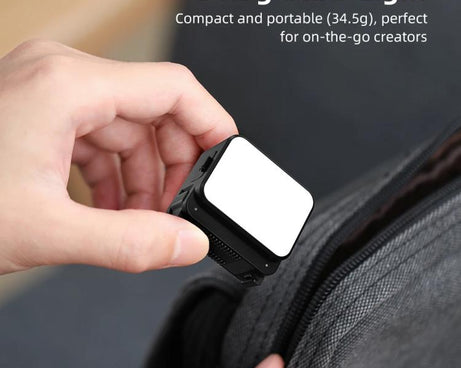 For DJI Action 5 Pro/ Action 4 Flymile 20 LEDs Magnetic Fill Light Rechargeable Video Light 3000K/4440K/8700K Adjustable