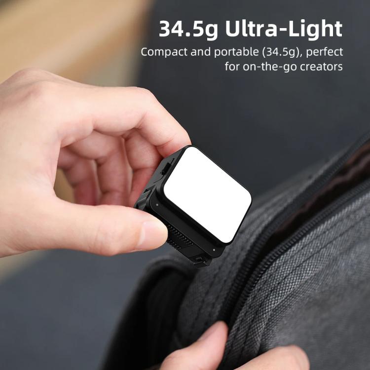 For DJI Action 5 Pro/ Action 4 Flymile 20 LEDs Magnetic Fill Light Rechargeable Video Light 3000K/4440K/8700K Adjustable