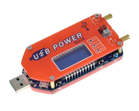 USB 15W Adjustable Power Supply Module LCD Display Mobile Boost Cable, DP3A
