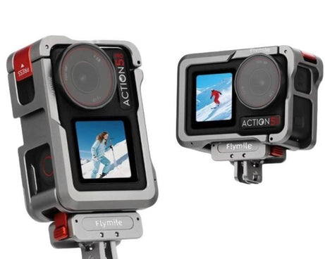 For DJI Action 5 Pro/Action 4/Action 3 Flymile Aluminum Alloy Camera Cage Protective Metal Frame