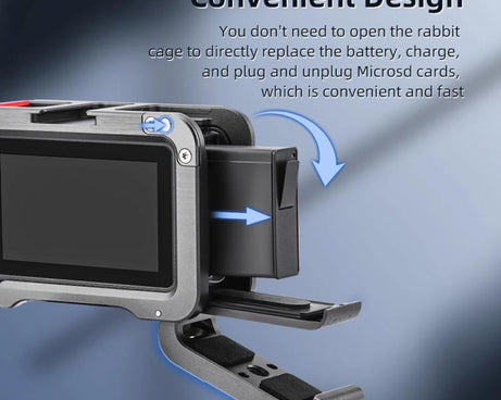 For DJI Action 5 Pro/Action 4/Action 3 Flymile Aluminum Alloy Camera Cage Protective Metal Frame